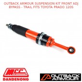 OUTBACK ARMOUR SUSPENSION KIT FRONT ADJ BYPASS - TRAIL FITS TOYOTA PRADO 120S